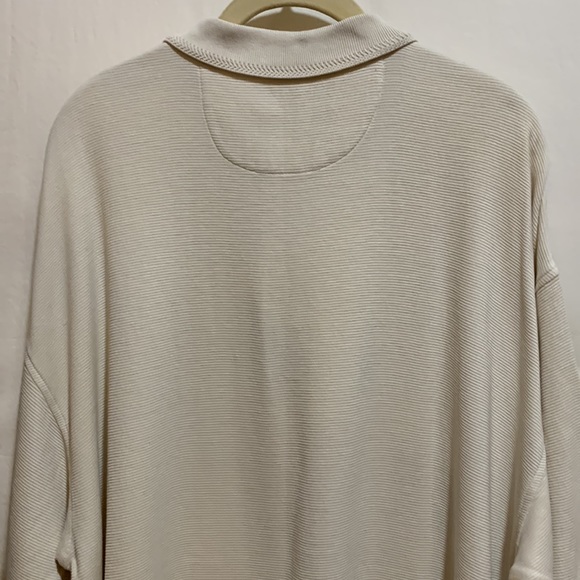 HATHAWAY SPORT SOMERSET BAY POLO SHIRT SZ XXL SILK/COTTON WINTER WHITE KNIT - Picture 6 of 7